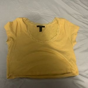 Yellow crop top